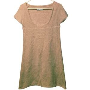 Lily Mcneal tan angora blend dress size medium